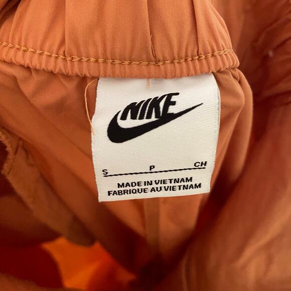 Nike Orange Wide Leg Sweatpants High Rise Streetwear Women's size Small - Picture 3 of 13